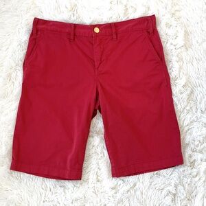 TORY BURCH Red Bermuda Chino Shorts